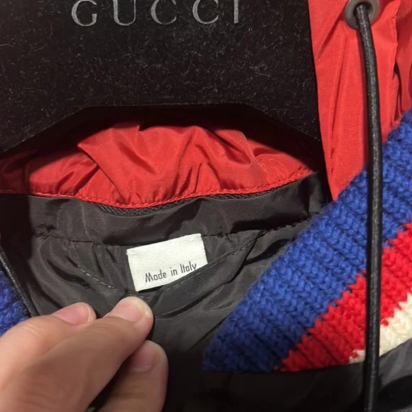 Men's Gucci Box Logo Nylon Windbreaker Jacket